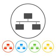 Local area network icon Flat N4