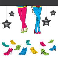 fashion footwear poster design N2
