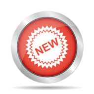 Flat New label icon vector illustration N4