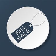 tag icon vector illustration Flat design style N7