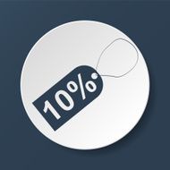 tag icon vector illustration Flat design style N8