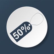 tag icon vector illustration Flat design style N12