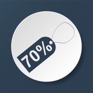 tag icon vector illustration Flat design style N14