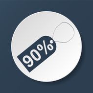 tag icon vector illustration Flat design style N15
