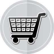 shopping sticker icon