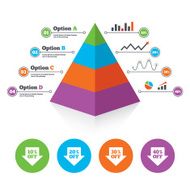 Sale arrow tag icons Discount off symbols N25