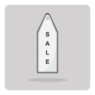 Vector of flat icon sale tag