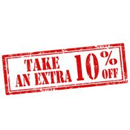 Take An Extra 10 Off-stamp