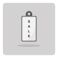 Vector of flat icon sale tag N2