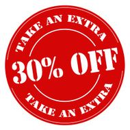 Take An Extra 30 Off-stamp