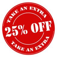 Take An Extra 25 Off-stamp N2