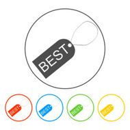 tag icon vector illustration Flat design style N39