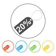 tag icon vector illustration Flat design style N44