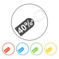 tag icon vector illustration Flat design style N45