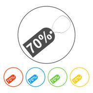 tag icon vector illustration Flat design style N46