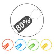 tag icon vector illustration Flat design style N47