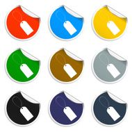 tag icon vector illustration Flat design style N58