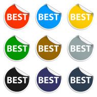 Promo sale stickers Vector