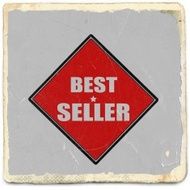 Best seller white stamp text on red background N2