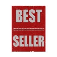 Best seller white stamp text on red background N4