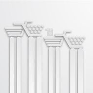 Vector modern white shooping background N3