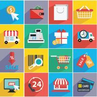 Vector illustration set of shopping icons N2