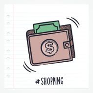 Doodle Wallet Icon N2