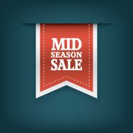 Mid season sale ribbon elements for online shopping and your