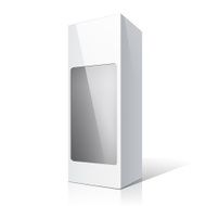 Package Cardboard Box with a handle N5