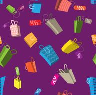 Sale seamless pattern Bags with tags