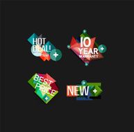 Set of labels stickers banners badges and elements for sale N13