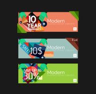 Set of banners with stickers labels and elements for sale N15