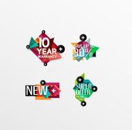 Set of labels stickers banners badges and elements for sale N17