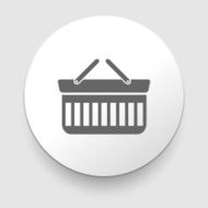 Shopping basket icon vector illustration