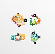 Set of labels stickers banners badges and elements for sale N18