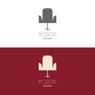 Logo badge or label inspiration with furniture