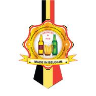 Belgium Beer advertising sticker label for print N2