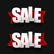 Sale text with shadow on dark background 002