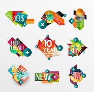 Set of labels stickers banners badges and elements for sale N22