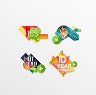 Set of labels stickers banners badges and elements for sale N24