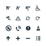 set of airport icons