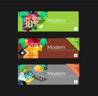 Set of banners with stickers labels and elements for sale N23
