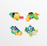 Set of labels stickers banners badges and elements for sale N28