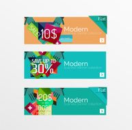 Set of banners with stickers labels and elements for sale N30