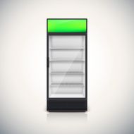 Fridge with glass door