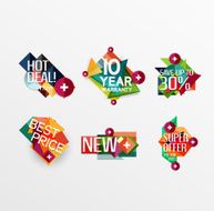 Set of labels stickers banners badges and elements for sale N29