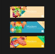 Set of banners with stickers labels and elements for sale N32