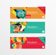 Set of banners with stickers labels and elements for sale N35
