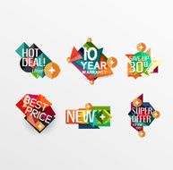 Set of labels stickers banners badges and elements for sale N32