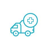Icon for vehicle delivery services and goods N6